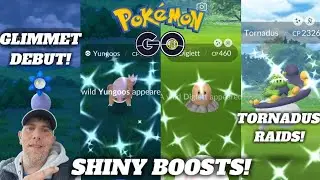 ✨️Shiny Boosted Pokémon Hunt,Glimmet Debut And Raids In Pokémon Go!✨️LIVE!!