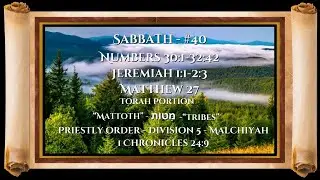 Sabbath  #40 ~ מַּטּוֹת ~ &ldquo;Mattoth&rdquo; ~ &ldquo;Tribes&rdquo; ~ Sabbath of 10/3/5950 ~