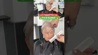 ASYMMETRICAL PIXIE BANGS! 🔥🔥🔥Full Tutorial Linked Below!