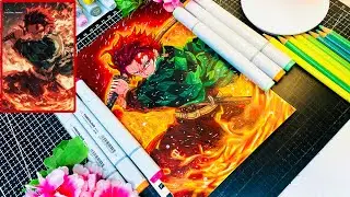 Tanjiro Kamado Speed drawing🔥 | Demon Slayer drawing