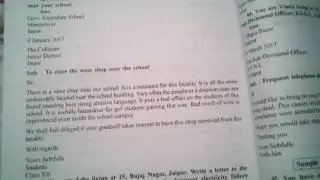 Letter for close a wine shop in local language