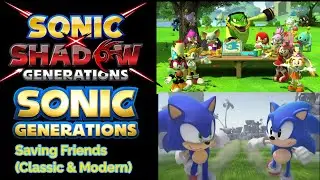 Sonic Generations Rewritten - Saving Friends Cutscenes (Classic & Modern)