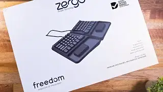 Zergotech Freedom Ergonomic Mechanical Keyboard Unboxing and First Look!