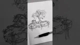 CUTEST house sketch EVER?!?! #shorts #traditionalart #cottagecore #sketch