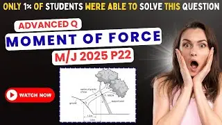 Most Important Question of Moment | A Level Physics