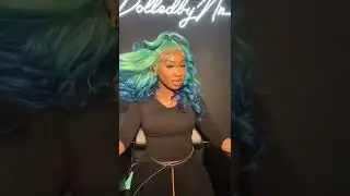 Blue Lace Front Wig 💙 #frontalwig #hairstyles