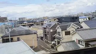【原声纯享】在火车上看日本真实的城市风景