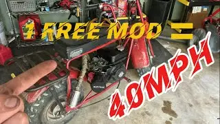 Make Your Mini Bike 40 MPH for FREE! (3 Easy Mods)
