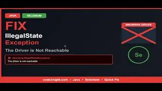 java.lang.IllegalStateException: The driver executable does not exist | Java