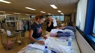 Werken in de wasserij van Land van Horne