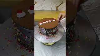 Chocolate Velvet Cake Unique Design #viral #cake #shorts #youtube #viral #trend #reels #video #cakes