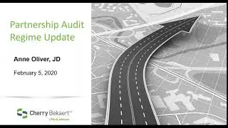 Webinar: Centralized Partnership Audit Rules &ndash; Where are we now?