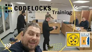 Locksmith life!  At the Master Locksmiths Association with Codelocks!  #Locksmith #Codelocks
