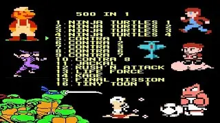 NES 500 in 1 Gameplay : Super Games Non-Stop Action!