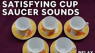 Cup Saucer ASMR Sounds | Relaxing Ceramic Clinks for Sleep & Calm#asmr #asmrsounds #relaxingasmr 