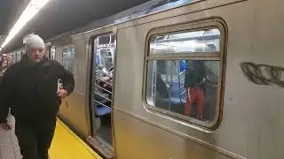 MTA NYC Subway: R160 F Train @ Roosevelt Island (Weekend)