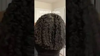 HOW TO Braid and Curl on Blown out Natural Hair | Hairstyles for Black girls