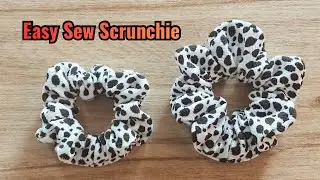 How To Make A Scrunchie. Sewing Tutorial. Two Sizes. Home Sew.