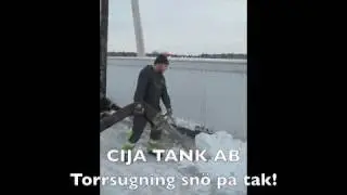 Torrsugning sn&ouml; p&aring; hustak