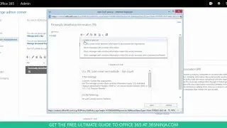 View or edit a DLP policy in the Office 365 admin center