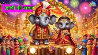 हाथी की बारात | Hathi Ki Barat |Hindi Nursery Rhymes | cartoon video