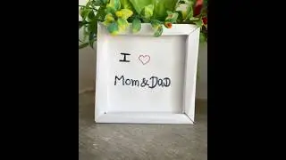 One paper mini photo frame making idea