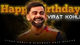 Virat Kohli Birthday Status💖💗 Beat sync 💓❤️Virat kohli WhatsApp status💓💗💖