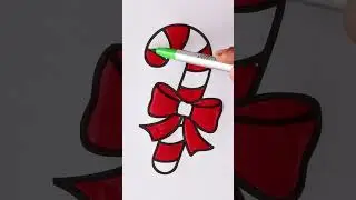 Coloring Candy Canes Christmas Coloring Page #candycanes #candy #christmas