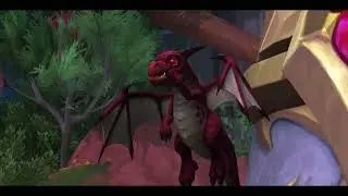 World Of Warcraft Dragonflight: Red Baby Dragon Hatching Cinematic (Whelpling Daycare)