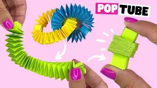Papier POP TUBE łatwy [zabawka fidget origami]