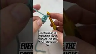 Learn the foundation single crochet stitch for stretchier, cleaner crochet project starts! #crochet