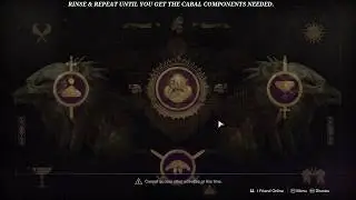 DESTINY 2 - GATHER CRUCIAL COMPONENTS FROM POWERFUL CABAL - CORNERSTONE QUEST