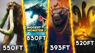 Top 10 BIGGEST Monsters in Monsterverse !