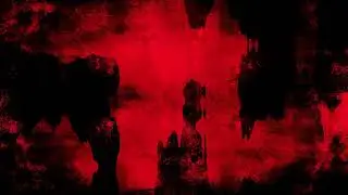 1H. (4K) Dark Red Grunge Goth Horror Background Screensaver
