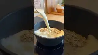 Вкусная Самая сытная овсянка на завтрак #вкусно #shortsvideo