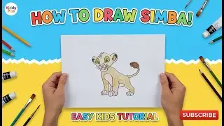 How to Draw Simba the Lion Cub Step by Step 🦁 | Easy Disney Drawing for Kids