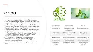 My Farm Module 2, Unit 6, Chapter 6  Industrial crops   aromatic and medicinal plants