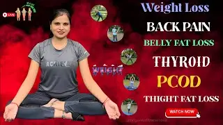 Free Yoga Class - motapa, Gas, Kabj, Anidra, Tanav, Sciatica,Back-Knee Pain का एक ही समाधान योगा!🌿