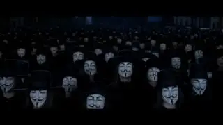 V For Vendetta: Ending scene.