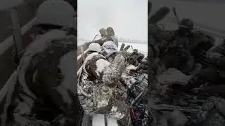 Ukrainian Fighters brave cold weather on the Eastern Front