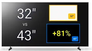 32 vs 43 Inch TV Side-by-Side Size Comparison: Wow!