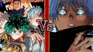 Top 5 of mha(no deku or shiggy)vs Gojo(high balled no infinty