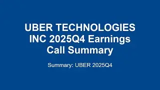 UBER TECHNOLOGIES INC 2025Q4 : Uber Q4 2025 Earnings: Explosive Growth & What's Next!