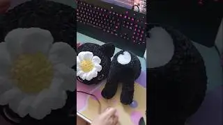 Making Daisy the Cat! pt. 2 #crochet #amigurumi #crocheting #cat #yarn