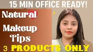 Busy Morning Routine ☀️ | Quick 5-Minute Makeup + Hair & Dress-Up | Indian Working Woman