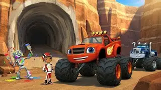 Blaze and the Monster Machines FULL Episode  The Cartoon-Painter-Bot! 🎨  STEM Optics Adventure
