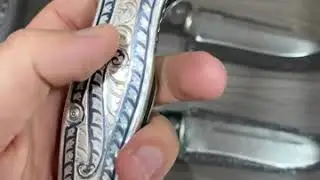 Складной нож Раптор в Серебре