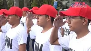 Dan bienvenida a jóvenes que realizarán servicio militar en Puebla