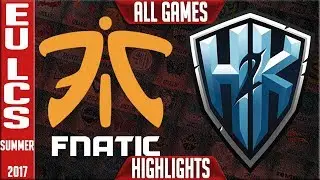 Fnatic против H2K: лучшие моменты ВСЕ ИГРЫ Региональные отборочные матчи EU LCS 2017 FNC против H2K