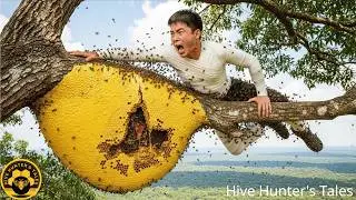 Harvesting a giant wild beehive - the largest beehive of the early 2026 season